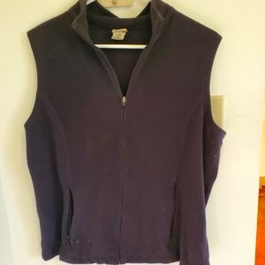 Columbia Fleece Vest, Black large Women's